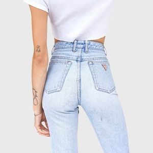 Vintage Guess high waist light wash jeans